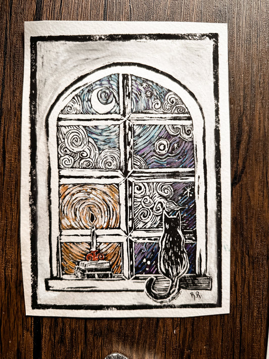 The Cat and the Black Flame Candle