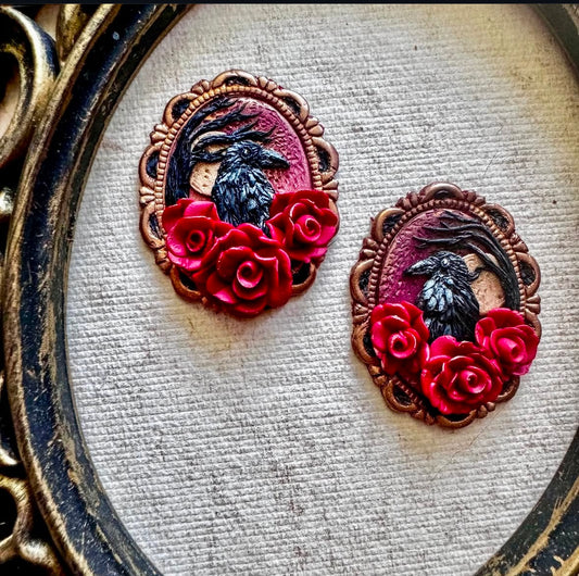 Nevermore Raven Earrings (Pre-order)