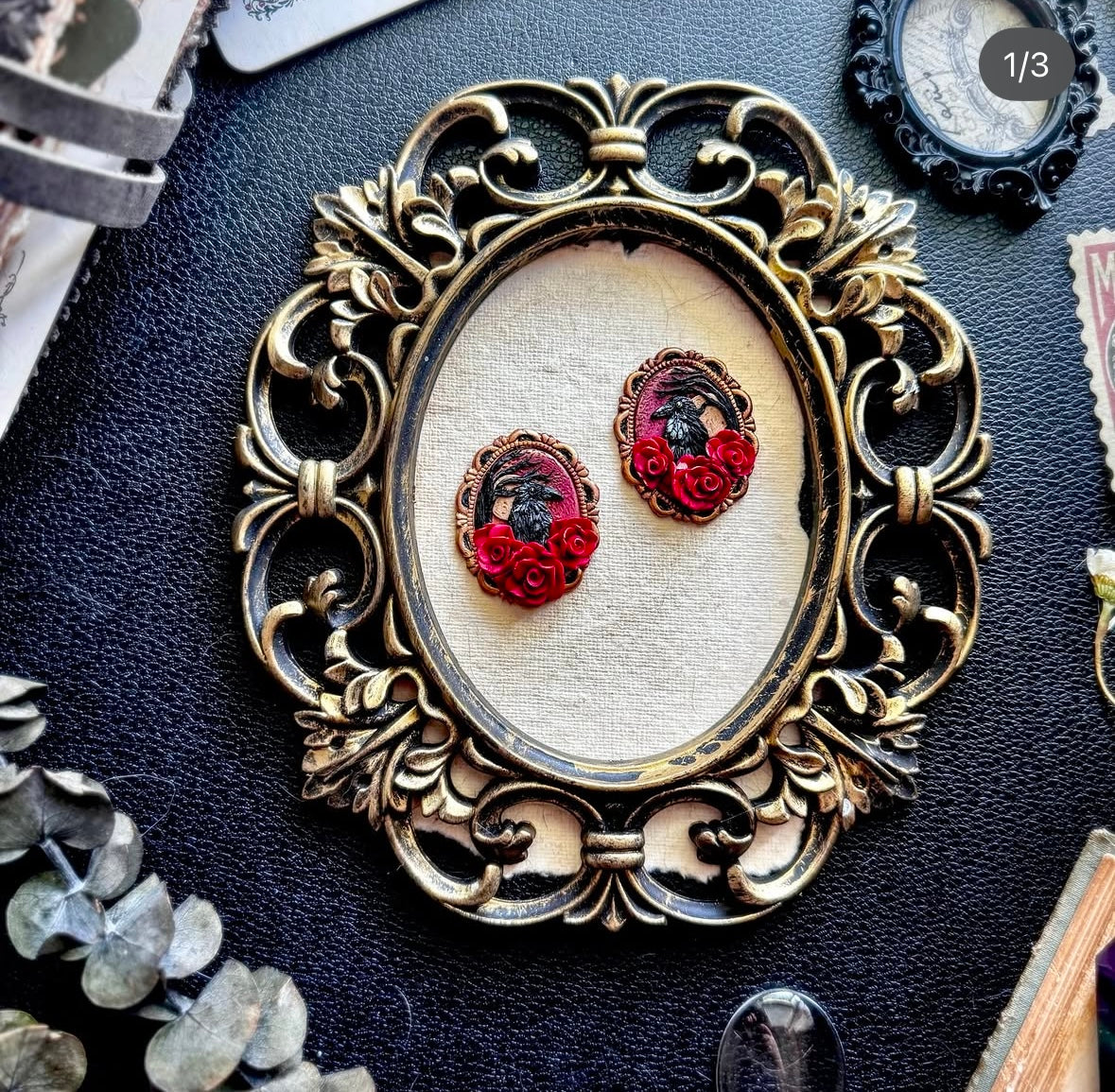 Nevermore Raven Earrings (Pre-order)