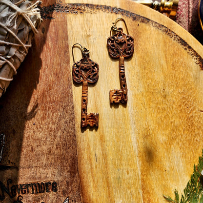 Skeleton Key Earrings